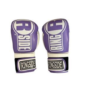 Ringside Apex Boxing Gloves Purple White Size L/XL